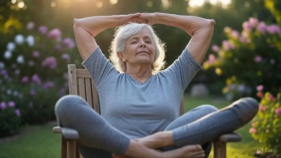 Yoga job seat work for abdominal fat